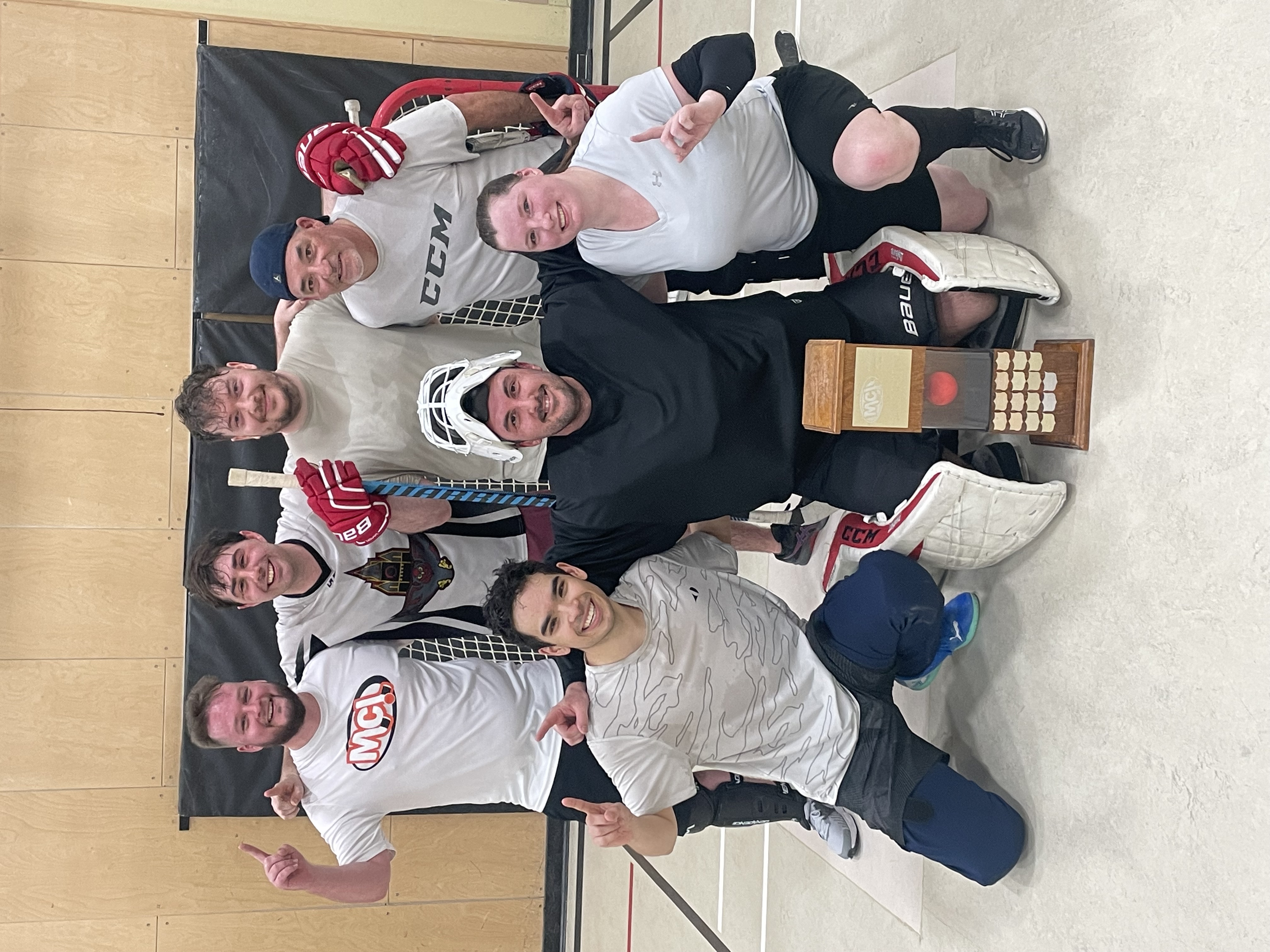 photo of monday champions in a group